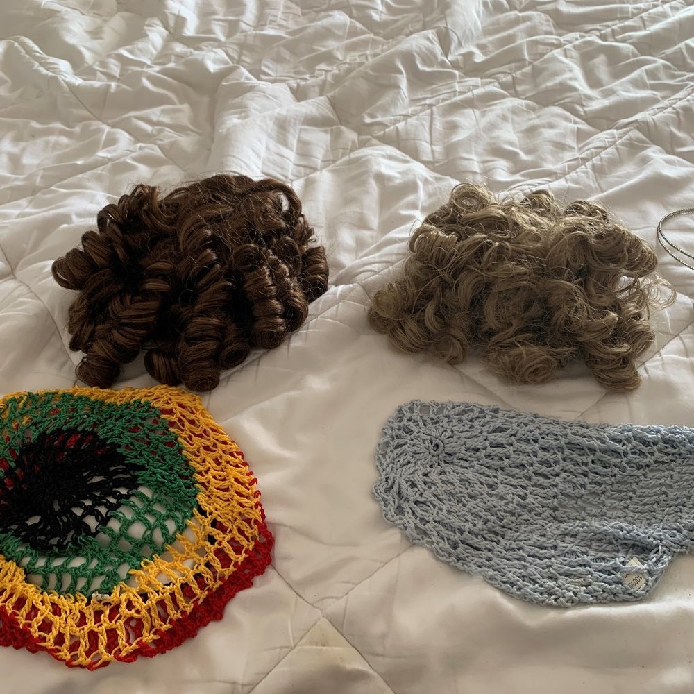 Irish Step Bling Tight Curl partial Wigs